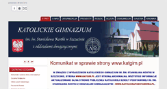 Desktop Screenshot of katgim.pl