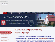 Tablet Screenshot of katgim.pl